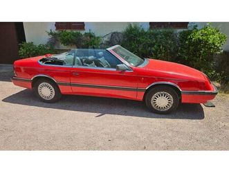 1990 chrysler le baron cabriolet rouge automatique, 3 vit...