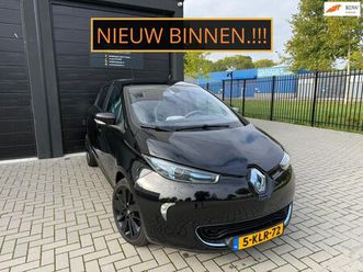 renault zoe - q210 zen quickcharge incl 2 laders thuis en buiten. black edition