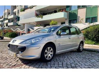 peugeot 307 1.6 sw hdi black silver junho/06