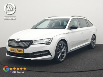 skoda superb combi - 1.4 tsi iv sportline dealer o.h phev | trekhaak af fabriek | adaptive cruise | alcantara s