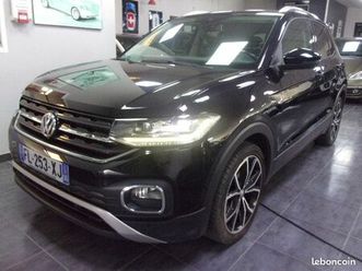 suv vw t-cross 1.0 tsi 115 carat dsg7 s/s 11/19 108mkm 2 eme main/fr tel/carplay/radars av/ar/ clim/regul adapt/detect angles mort/ja18/virtual cockpit/cuir-tis