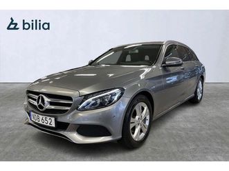 mercedes-benz c 220 t d avantgarde burmester dragkrok sov-hjul 2016 silver
