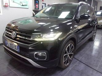 suv vw t-cross 1.0 tsi 115 carat dsg7 s/s 11/19 108mkm 2 eme main/fr tel/carplay/radars av/ar/ clim/regul adapt/detect angles mort/ja18/virtual cockpit/cuir-tis