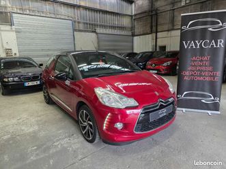 ds ds3 cabriolet 1.6 e-hdi 90ch, finition so irrésistible, carnet d'entretien, caméra de recul, garantie