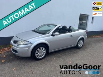 renault mégane coupé cabriolet - 2.0-16v tech line, '06, aut., lpg-g3, lage km-stand