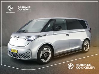 volkswagen id. buzz cargo bulli edition 286pk 79 kwh | stuurverwarming | glasslook | navigatie | trekhaak | openclose-pakket | sidesteps | comfort-tussenwand