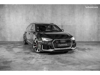 audi rs4 b9 avant 450 ch - échappement rs - noir mythic - toit ouvrant - audio bang & olufsen 3d - matrix led - carnet & suivi complet