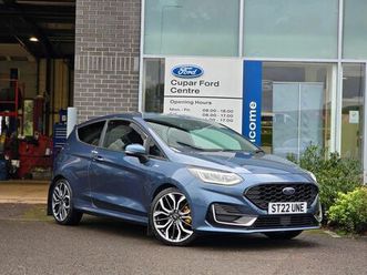 ford fiesta 1.0 ecoboost st-line vignale mhev 155ps 3dr, supplied new by us, fully maintained at cupar, heated front seats + ste
