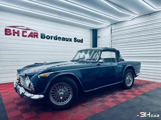 triumph tr4 a irs cabriolet - overdrive - origine france