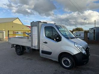 2019 vauxhall movano 2.3 cdti h1 dropside 130ps air con tool box rear ramps fsh chassis cab diese...