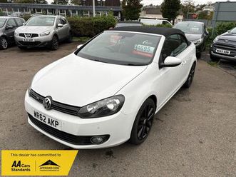 2012 volkswagen golf 2.0td gt bluemotion tech cabriolet 2d