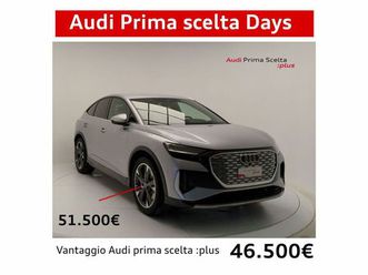 audi q4 sportback q4 45 e-tron quattro s line edition del 2024 usata a pratola serra