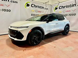 2024 chevrolet equinox ev rs awd sunroof toit noir blanc pearl m