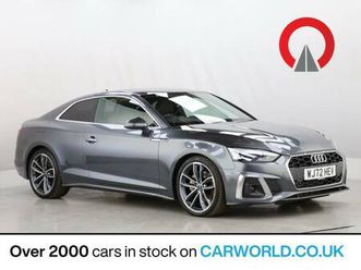2022 audi a5 2.0 tfsi 40 s line coupe 2dr petrol s tronic euro 6 (start/stop) (204 ps) coupe petrol auto...