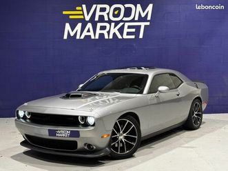 dodge challenger v8 6.4l 392 hemi r/t scat pack shaker 485ch - carte grise française - malus payé