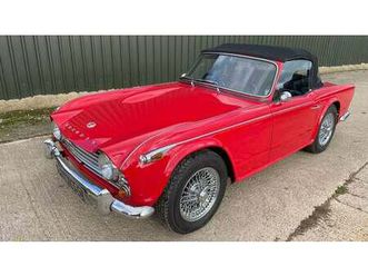1965 triumph tr4 rouge manuel, 4 vitesses conduite à droi...
