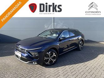 citroën c5 x - 225pk hybrid shine pack (elektrisch schuifdak - leder incl verwarming/geheugen - hifi - el
