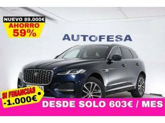jaguar f-pace 2.0 phev p400e awd auto 400cv 5p # iva deducible,navy,faros led,cuero,