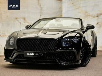 bentley continental gtc - 6.0 w12 first edition, mansory, akrapovič, full ppf, 22