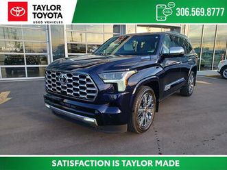 used 2025 toyota sequoia platinum capstone package - white-black leather interior