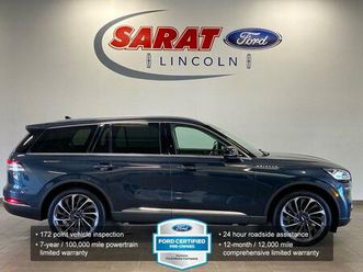 certified 2023 lincoln aviator reserve awd