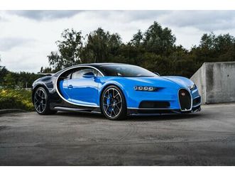 2017 bugatti chiron - blue carbon