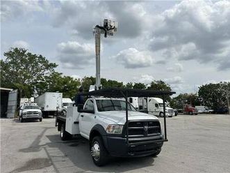 2016 dodge ram 5500 45ft terex articulated boom bucket truck 4x4