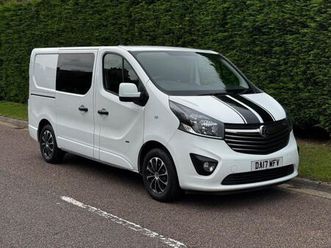 VAUXHALL VIVARO 2017-17-vauxhall-vivaro-1-6-cdti-2900-sportive-crew-van-euro-6-no-vat