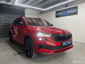 skoda karoq sportline dsg 150ch - apple carplay/android auto - virtual cockpit - camera de recul - volant chauffant - radar av/ar