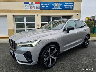 volvo xc60 t6 recharge awd 253 + 87 ch r-design geartronic 8 (650e/mois) - h&k - cam 360 - tva