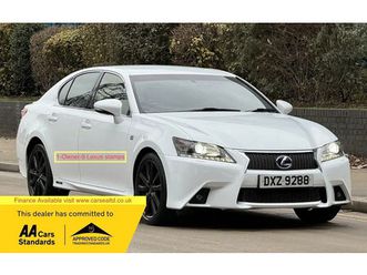 lexus gs 2.5 300h f sport saloon 4dr petrol hybrid cvt euro 5 (s/s) (223 ps) 9 dealer stamps+1 owner+f-spor saloon 2015, 40000 miles, £15000 - 32932696 - exchan