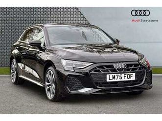 2025 audi a3 1.5 tfsi e 204 s line 5dr s tronic [tech pack] hatchback plug-in hy automatic