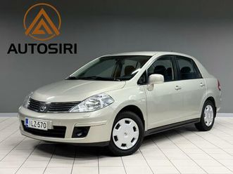 nissan tiida 1,6 visia 5mt 4-ov ** seuraava katsastus 11/2026 - vetokoukku - ilmastointi - isofix **