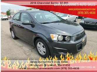 2016 chevrolet sonic lt w/91k miles