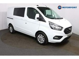 2022 ford transit custom 2.0 ecoblue 170ps low roof d-cab limited van auto crew bus diesel automatic