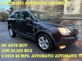 vauxhall antara 2.0 cdti *automatic* 4x4 awd 27,000 mls 9 svcs oct 26 no advs mot