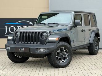 jeep wrangler unlimited - 4xe 380 rubicon|trekhaak|sting gray|leder|camera|hardtop
