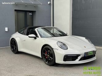 porsche 911 3.0 targa 4s immat francaise / gris craie sport disign chrono pse matrix camera 360