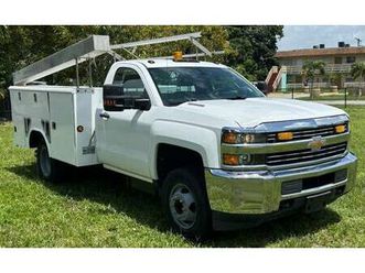 2015 chevrolet silverado 3500hd 6.6l duramax turbo diesel reg cab util