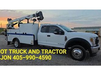 2019 ford f-550 4wd 7500lb crane extended cab 11ft mechanics truck 6.7