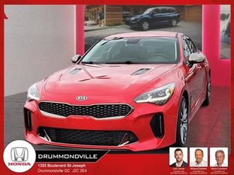 2019 kia stinger gt-line ti + jamais accidenté + volant chauffant