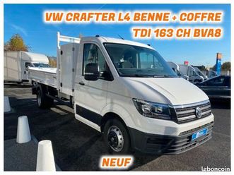 volkswagen crafter l4 benne grau + coffre haut 2.0 tdi 163 ch bva8 neuf