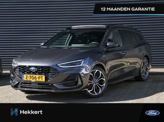 ford focus wagon st line x 1.0 ecoboost hybrid 125pk schuif-dak | 18''lm | b&o | adapt. cruise | blis | winter pack | led