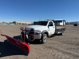 2012 ram 4500 – cummins diesel, flatbed, plow – work ready