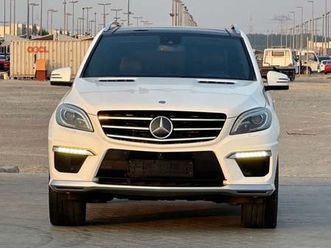 mercedes-benz ml 63 amg model 2015 gcc car in very perfect condition inside and out side full option panoramic roof radar