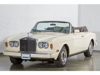 1986 rolls-royce - corniche convertible aus liebhaberhand...