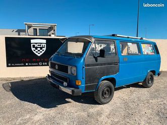 volkswagen transporter t3 1.8d 57 cv boite 4 aménagé - isolation, panneau solaire, lit 140..