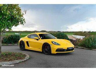 porsche 718 cayman gts pdk - jaune racing - pack alcantara echappement sport chrono pasm