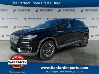 used 2019 lincoln nautilus select