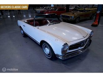 1964 mercedes-benz sl pagode - automatic 2 tops cabriolet